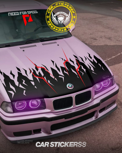 استیکر بدنه خودرو طرح کاپوت