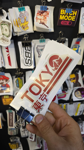 استیکر خودرو طرح tokyo
