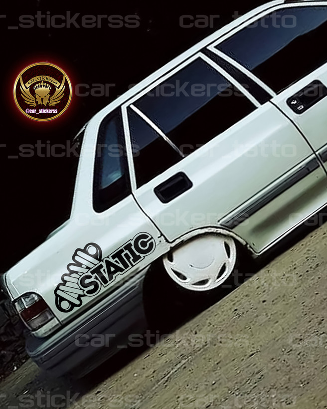 استیکر بدنه طرح STATIC